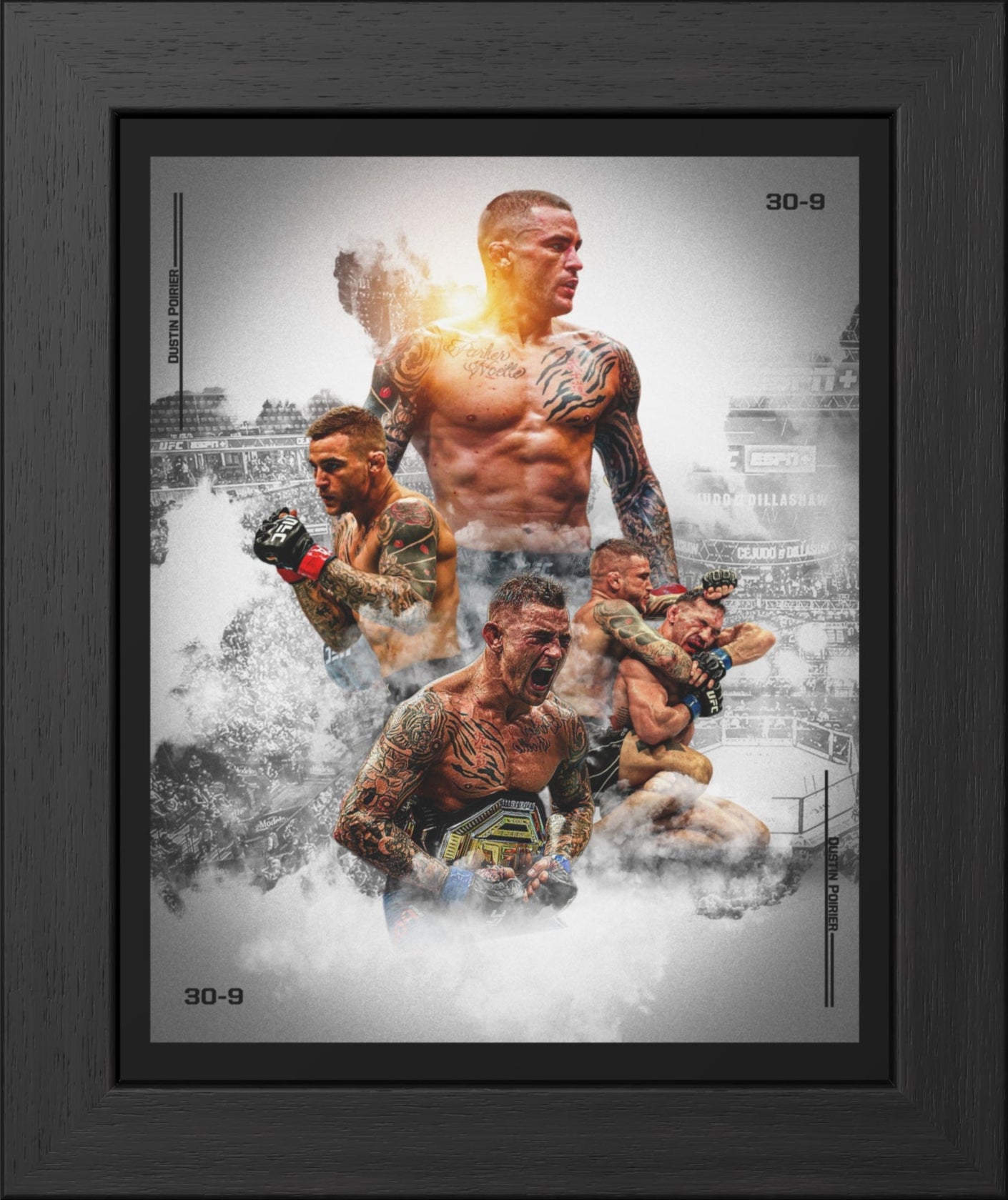 Dustin Poirier Framed Poster