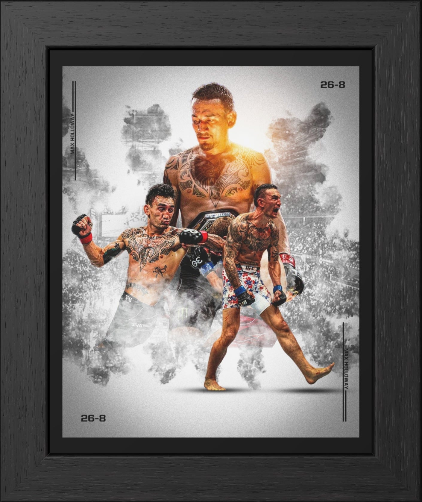 Max Holloway Framed Poster