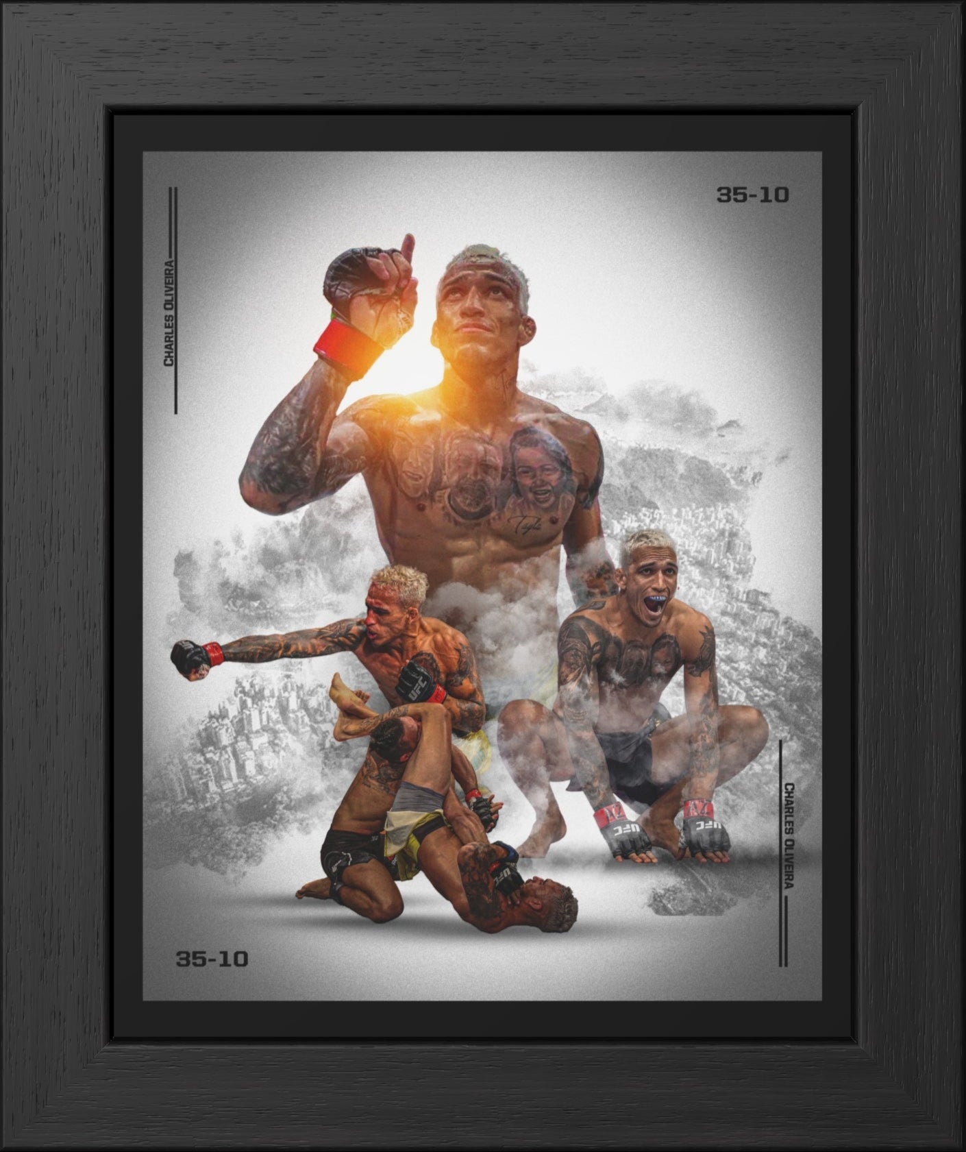 Charles Oliveira Framed Poster