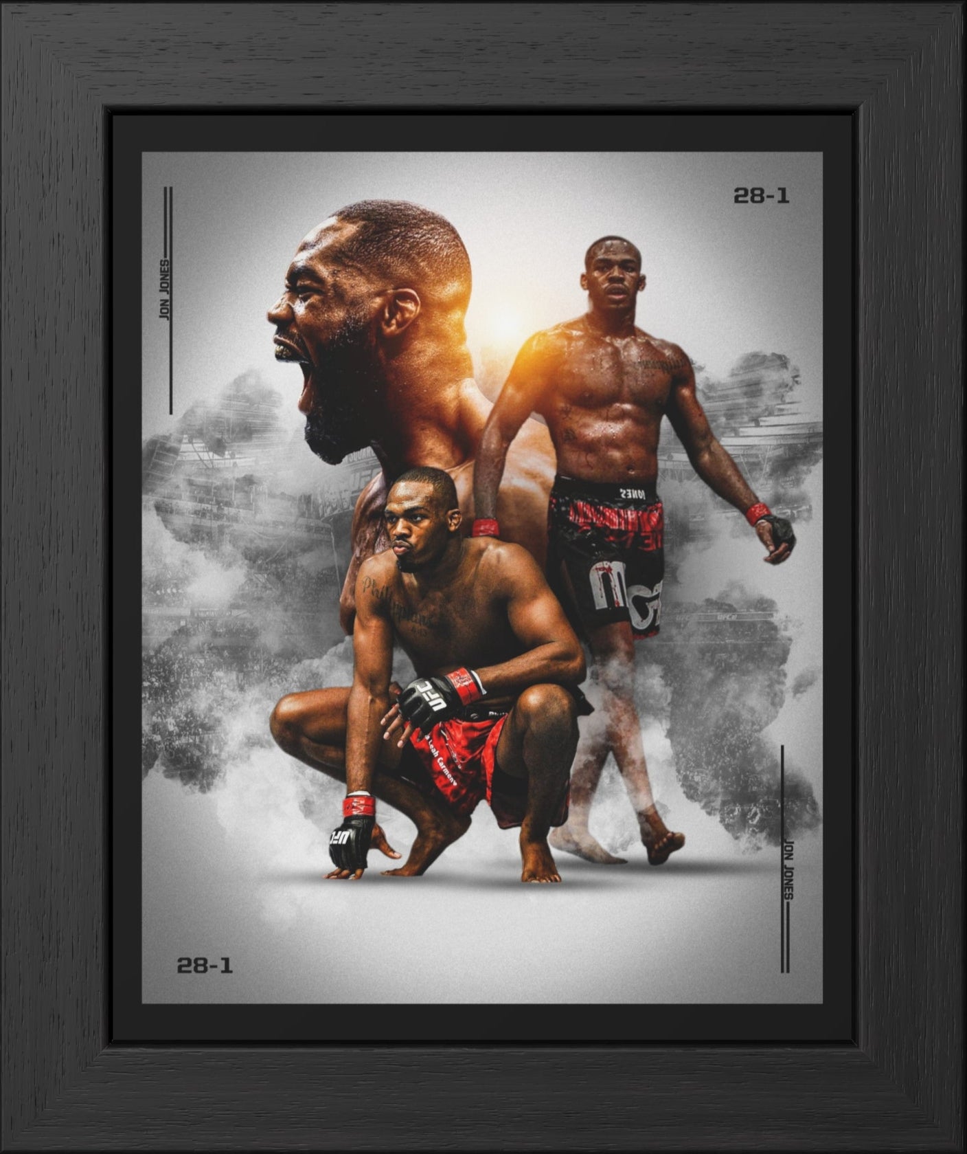 Jon Jones Framed Poster